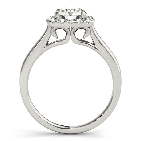 Round Halo Diamond Engagement Ring · 1.24 ct tw