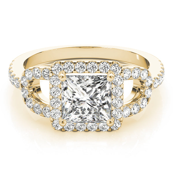 Square Halo & Cushion Diamond Engagement Ring · 1.78 ct tw