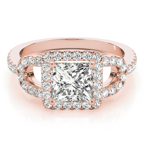 Square Halo & Cushion Diamond Engagement Ring · 1.78 ct tw