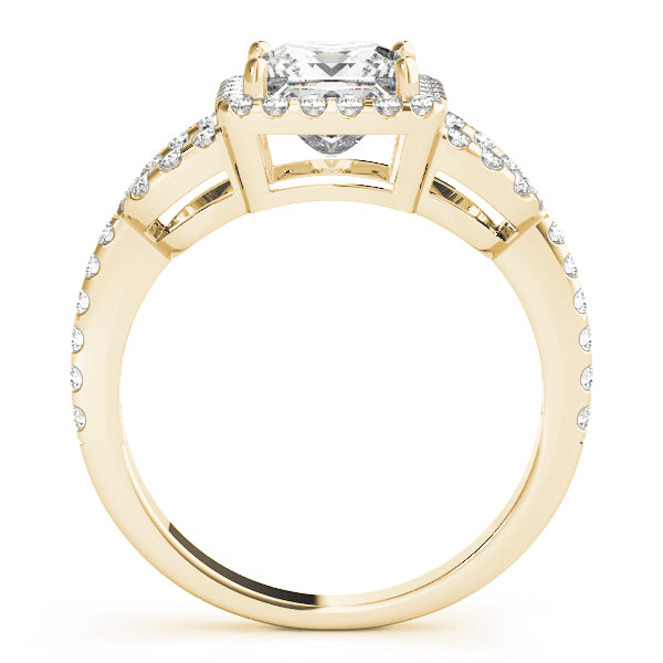 Square Halo & Cushion Diamond Engagement Ring · 1.78 ct tw