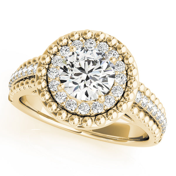 Round Halo Diamond Engagement Ring · 1.19 ct tw
