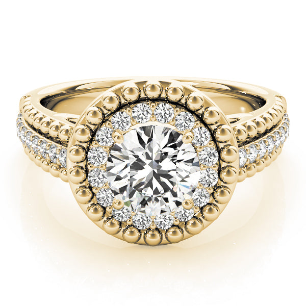 Round Halo Diamond Engagement Ring · 1.19 ct tw