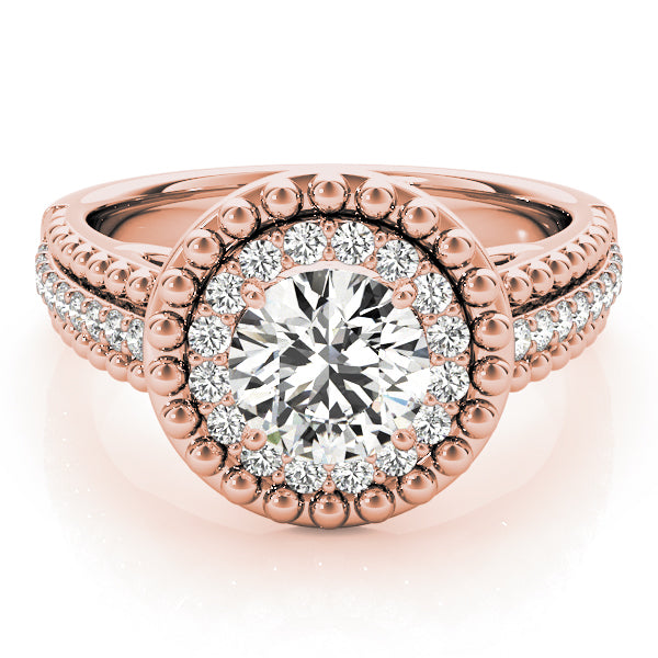 Round Halo Diamond Engagement Ring · 1.19 ct tw
