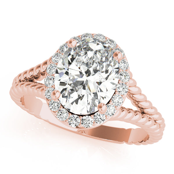 Oval Gemstone Engagement Ring · 0.22 ct tw