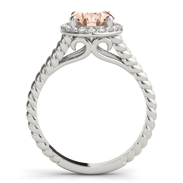 Oval Gemstone Engagement Ring · 0.22 ct tw