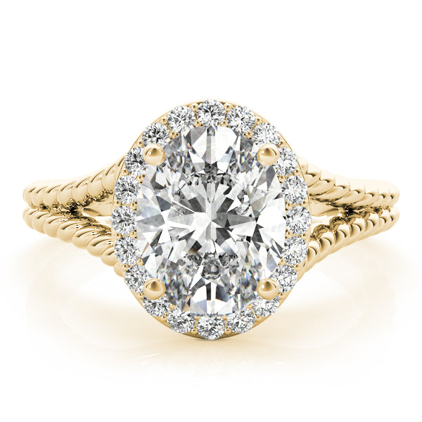 Oval Gemstone Engagement Ring · 0.22 ct tw