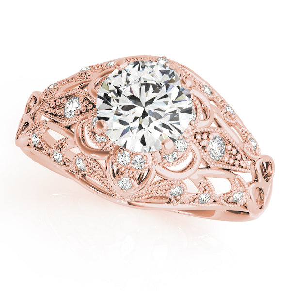 Round Halo Diamond Engagement Ring · 0.19 ct tw