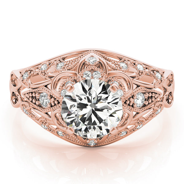 Round Halo Diamond Engagement Ring · 0.19 ct tw