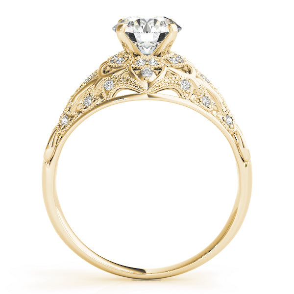 Round Halo Diamond Engagement Ring · 0.19 ct tw