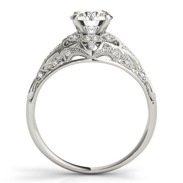 Round Halo Diamond Engagement Ring · 0.19 ct tw