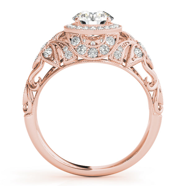 Round Halo Diamond Engagement Ring · 1.21 ct tw