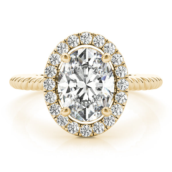 Oval Gemstone Engagement Ring · 0.17 ct tw