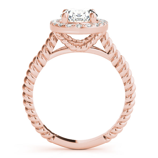 Oval Gemstone Engagement Ring · 0.17 ct tw
