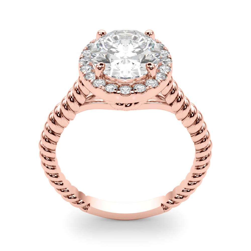 Oval Gemstone Engagement Ring · 0.17 ct tw