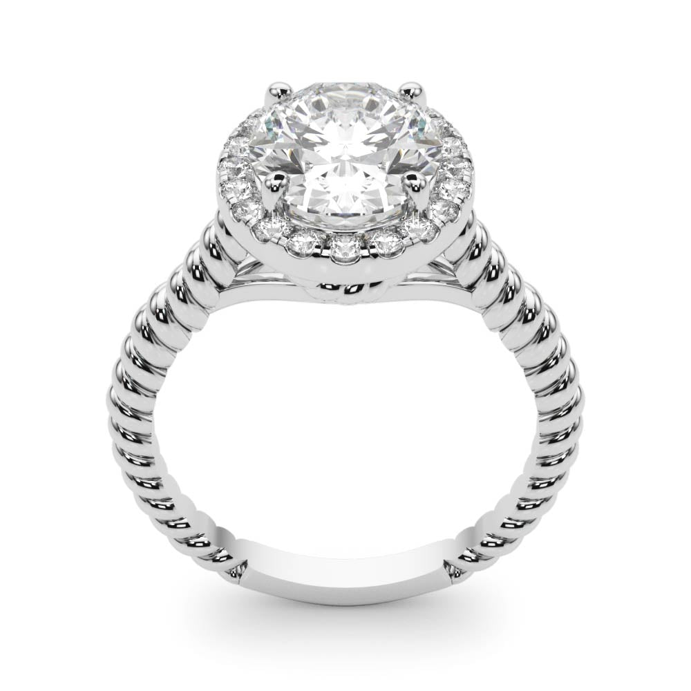 Oval Gemstone Engagement Ring · 0.17 ct tw
