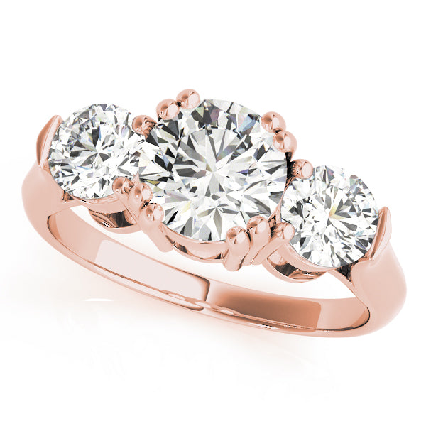 Round Three-Stone Diamond Ring · 2.05 ct tw