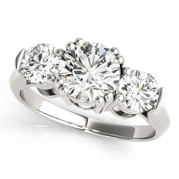 Round Three-Stone Diamond Ring · 2.05 ct tw