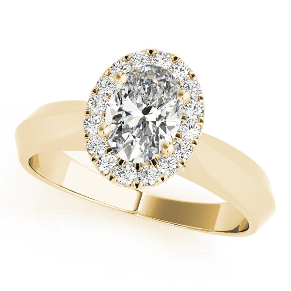 Oval Diamond Solitaire Engagement Ring · 0.45 ct tw