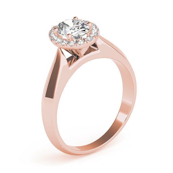 Oval Diamond Solitaire Engagement Ring · 0.15 ct tw