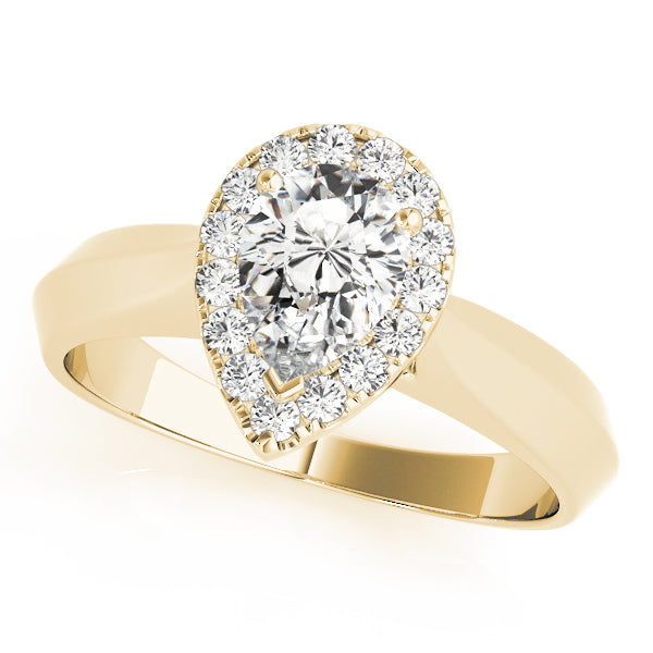 Pear Diamond Solitaire Engagement Ring · 0.15 ct tw