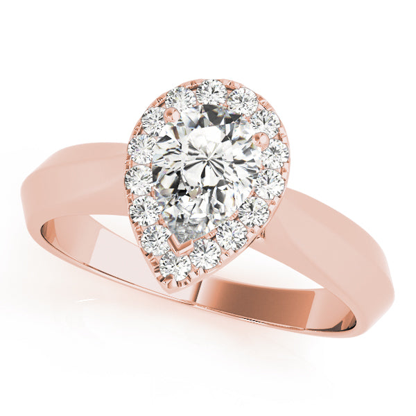 Pear Diamond Solitaire Engagement Ring · 0.15 ct tw
