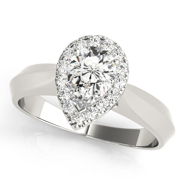 Pear Diamond Solitaire Engagement Ring · 0.15 ct tw