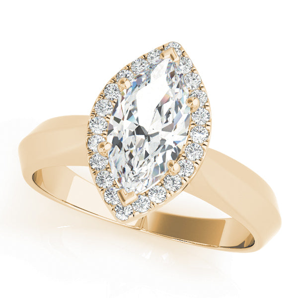 Marquise Diamond Solitaire Engagement Ring · 0.27 ct tw