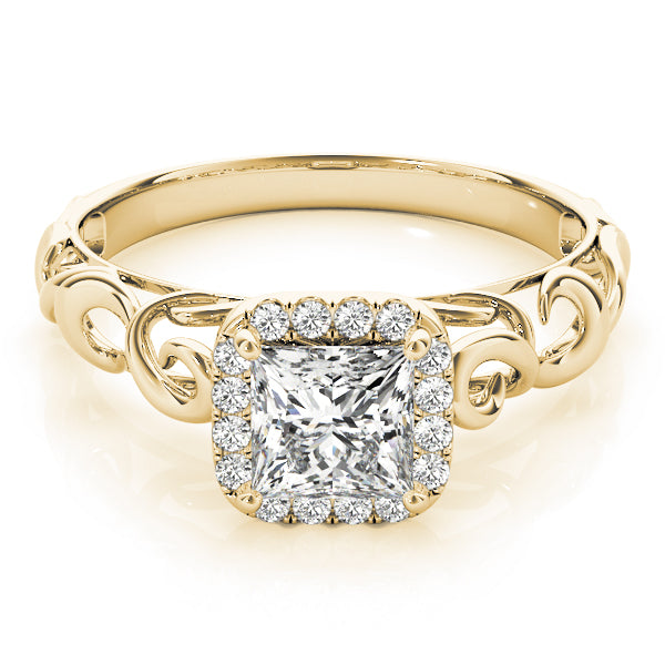 Square Diamond Solitaire Engagement Ring · 0.32 ct tw