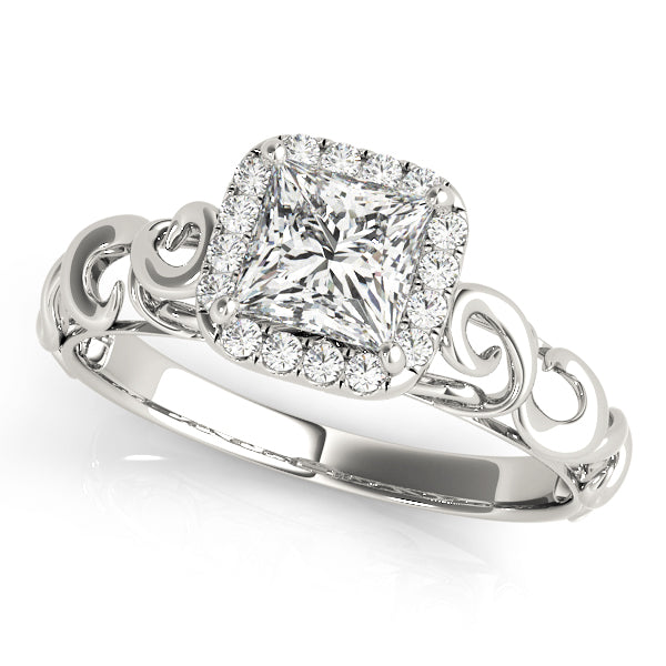 Square Diamond Solitaire Engagement Ring · 0.68 ct tw
