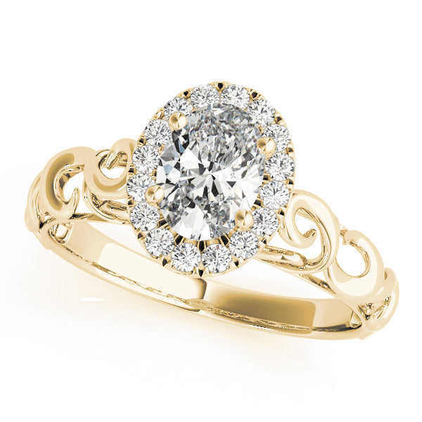 Oval Diamond Solitaire Engagement Ring · 0.31 ct tw