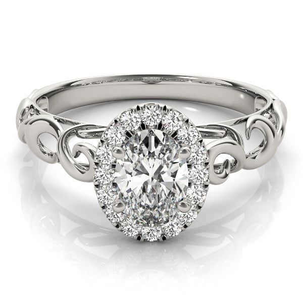 Oval Diamond Solitaire Engagement Ring · 0.31 ct tw