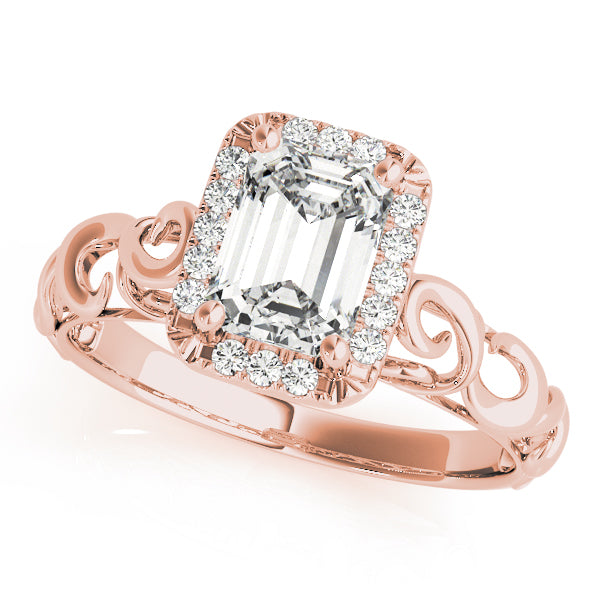 Emerald Diamond Solitaire Engagement Ring · 1.10 ct tw