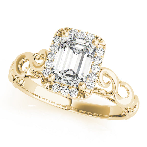 Emerald Diamond Solitaire Engagement Ring · 1.62 ct tw