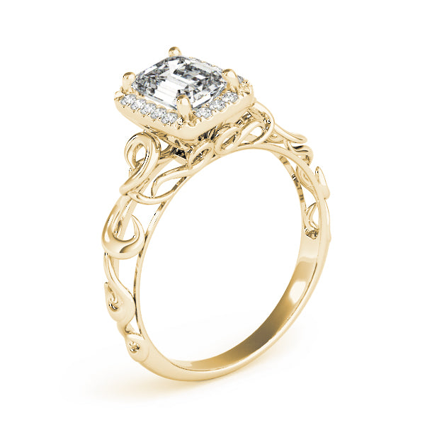 Emerald Diamond Solitaire Engagement Ring · 1.10 ct tw