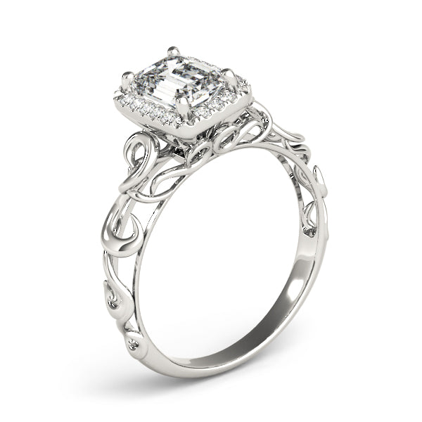 Emerald Diamond Solitaire Engagement Ring · 1.62 ct tw