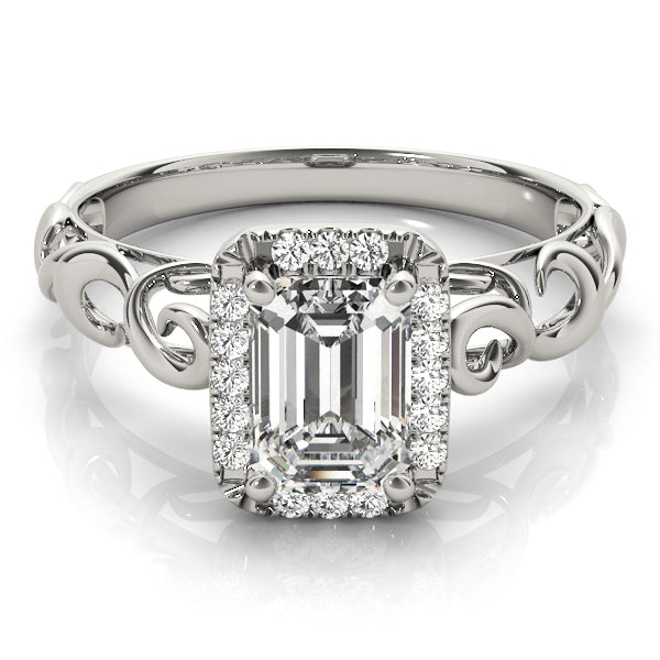 Emerald Diamond Solitaire Engagement Ring · 2.17 ct tw