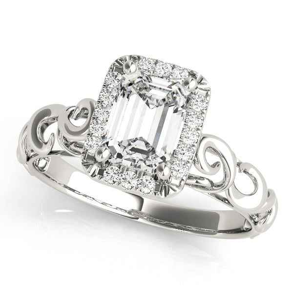 Emerald Diamond Solitaire Engagement Ring · 2.17 ct tw