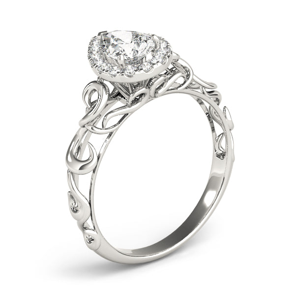 Pear Diamond Solitaire Engagement Ring · 0.15 ct tw