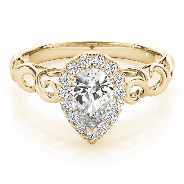 Pear Diamond Solitaire Engagement Ring · 0.15 ct tw