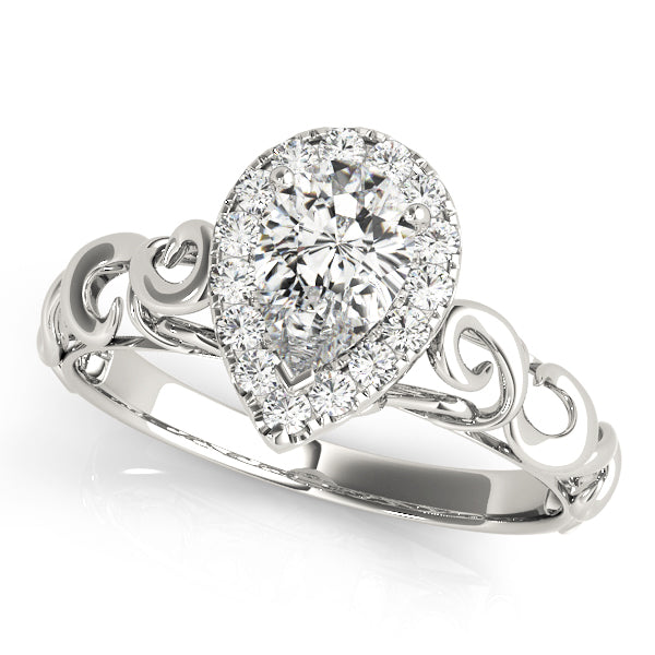 Pear Diamond Solitaire Engagement Ring · 0.15 ct tw