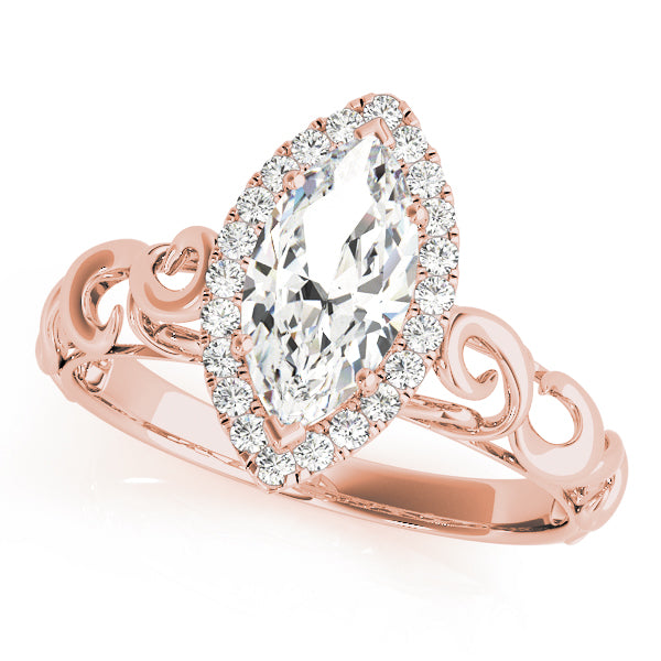 Marquise Diamond Solitaire Engagement Ring · 0.17 ct tw