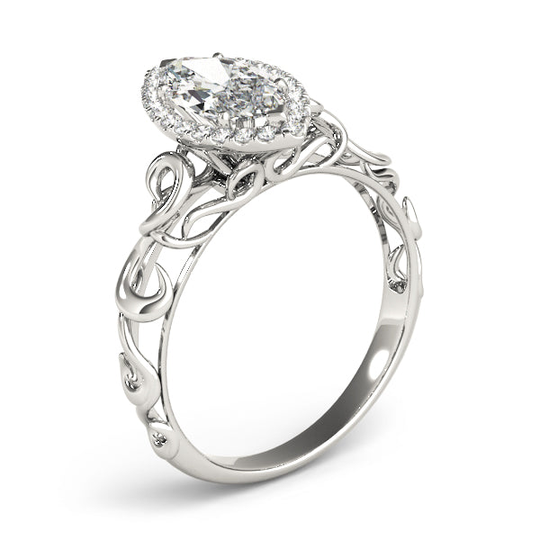 Marquise Diamond Solitaire Engagement Ring · 0.18 ct tw