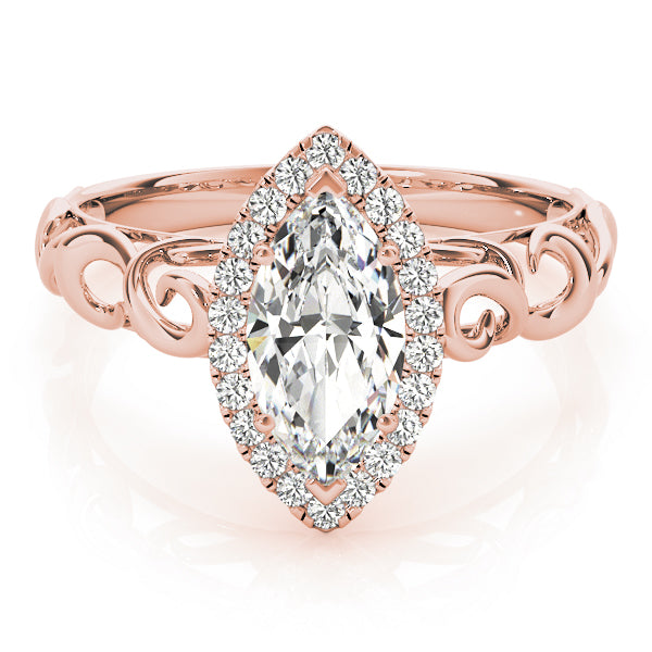 Marquise Diamond Solitaire Engagement Ring · 0.86 ct tw