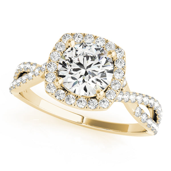 Round Halo Diamond Engagement Ring · 1.17 ct tw