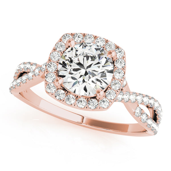 Round Halo Diamond Engagement Ring · 1.17 ct tw