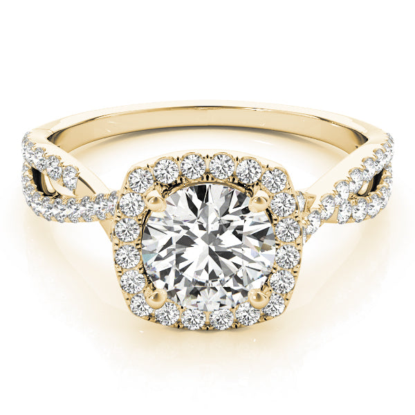 Round Halo Diamond Engagement Ring · 1.17 ct tw