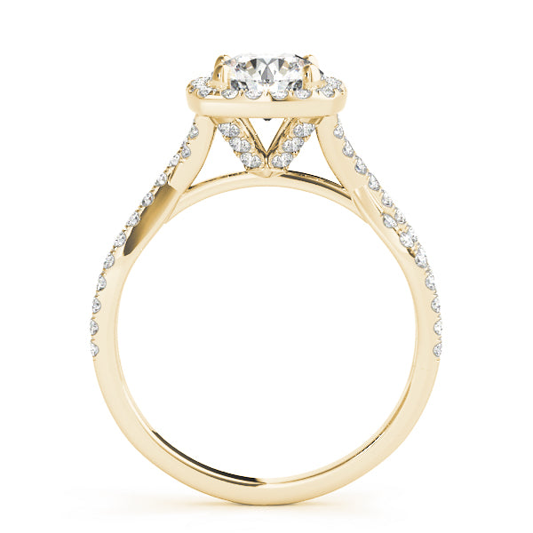 Round Halo Diamond Engagement Ring · 1.17 ct tw