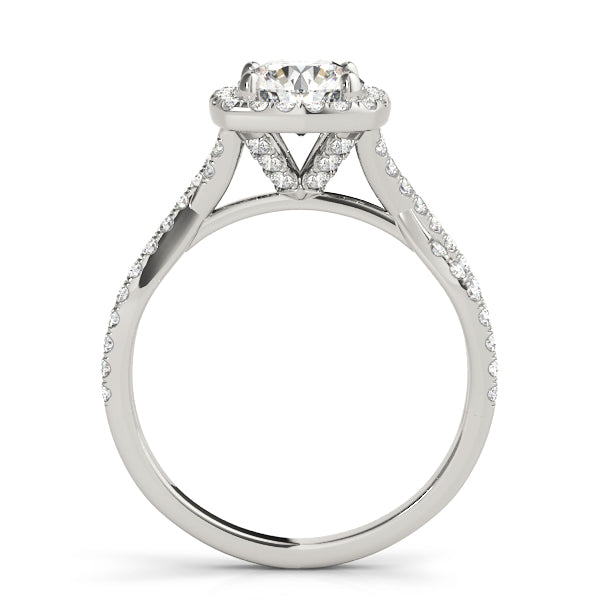 Round Halo Diamond Engagement Ring · 1.17 ct tw