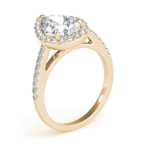 Pear Shape Halo Diamond Fashion Ring · 0.34 ct tw
