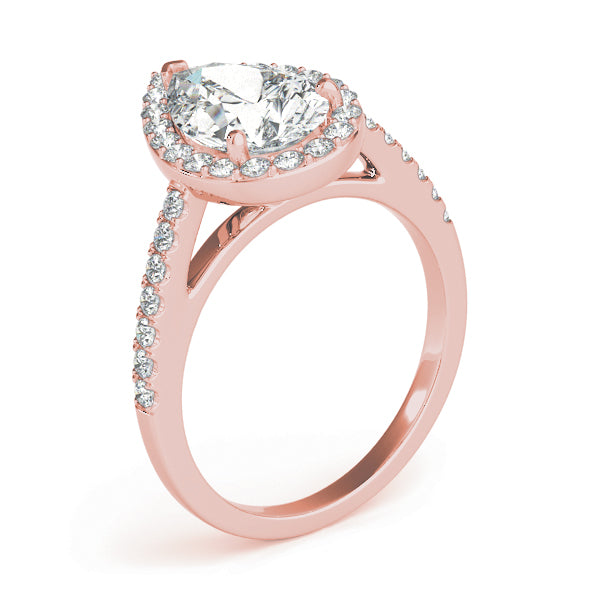 Pear Shape Halo Diamond Fashion Ring · 0.34 ct tw